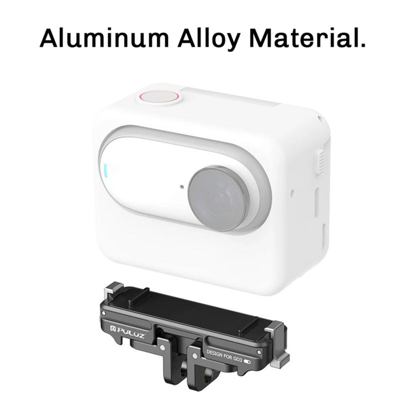 Alumínio Alloy Camera Dock para GO3, Thumb Camera, Magnetic Quick Release Base Stand, Acessórios para câmeras esportivas