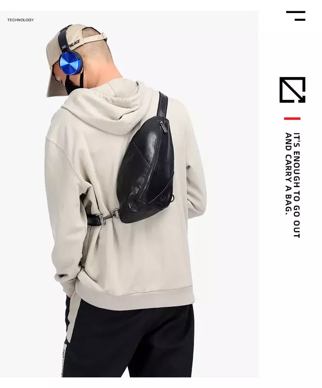 Женская нагрудная сумка из мягкой натуральной воловьей кожи, повседневная черная спортивная сумка через плечо