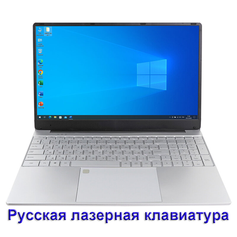 15.6 "Laptop 1080P Notebook do gier Intel Celeron N5095 4 rdzeń 12G RAM 1TB SSD pełny wymiar podświetlana klawiatura odcisk palca WiFi BT4.0
