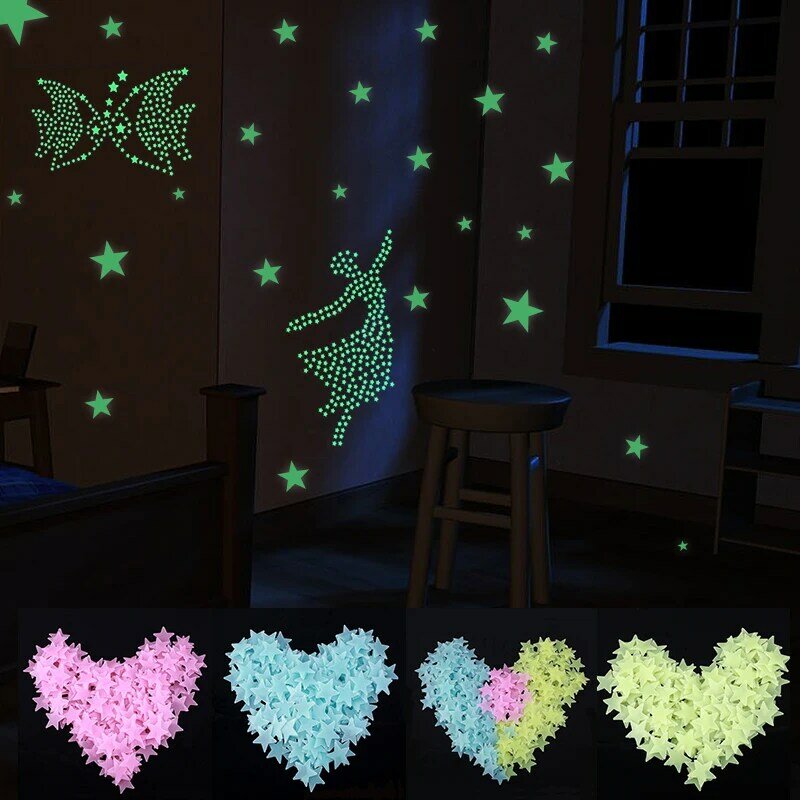 1/3PCS Wall Stickers Eco-friendly Luminous Effect Easy To Use Create A Magical Atmosphere Decorative
