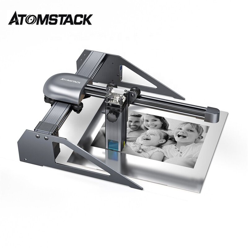 آلة النقش بالليزر المحمولة من Atomstack ، قطع لوحة الاسم بالليزر ، الفولاذ المقاوم للصدأ البلاستيكي الأكريليك الصغير ، P7 ، M40 ، الأكثر مبيعًا