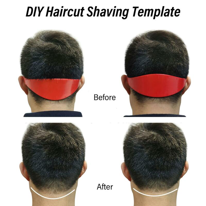 Adjustable Clear Scale Neckline Shaving Template for Child - Curved Silicone Haircut Band - DIY Trimming Tool for Beauty Salon