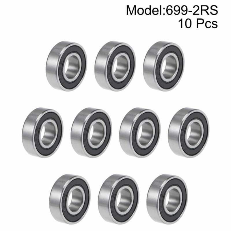 1/10pcs ABEC-5 634 636 638 695 696 698 699 2RS RS Rubber Sealed Deep Groove Ball Bearing Chrome Steel P6 ABEC3 Miniature Bearing