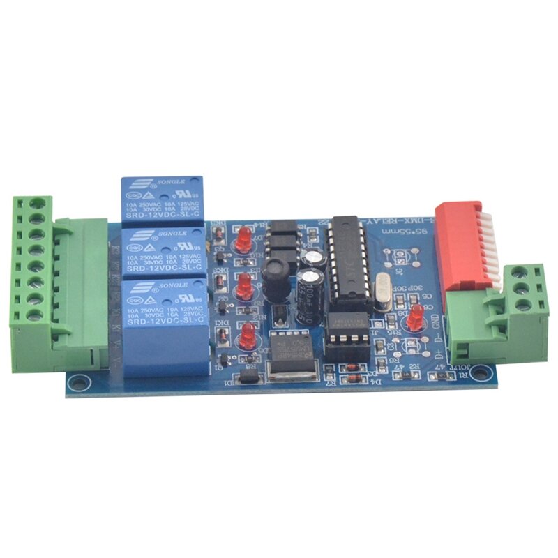 Carte contrôleur DMXorgContrmatérielle, décodeur LED, citations, contrôleur de commutateur, sortie relais, DMX 512, 3CH