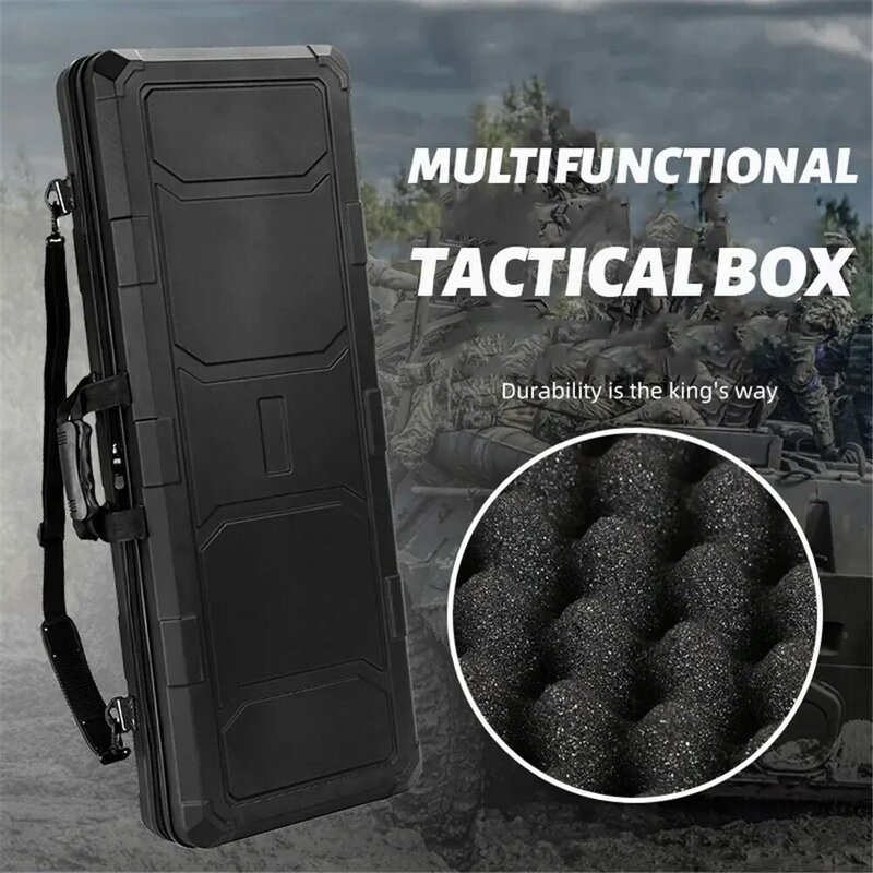 New Tactical Suitcase Tool Case Box 100cm Widened Hard Shell Shockproof Waterproof Drone Bow Fishing Rod Protect Storage Box