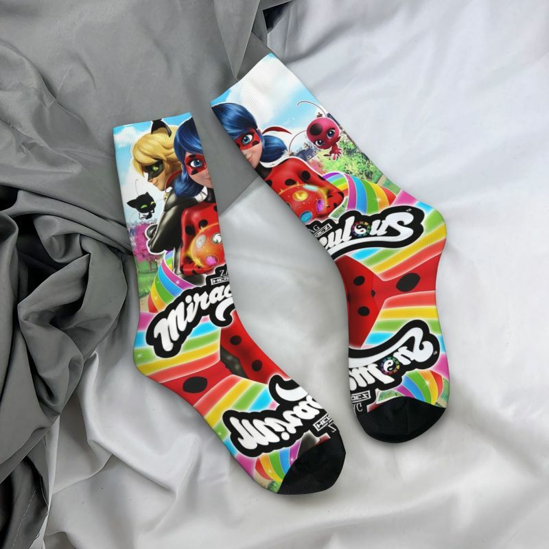 Moda uomo Disney Anime coccinella ragazza vestito calzini Unisex caldo confortevole stampa 3D calzini dell'equipaggio