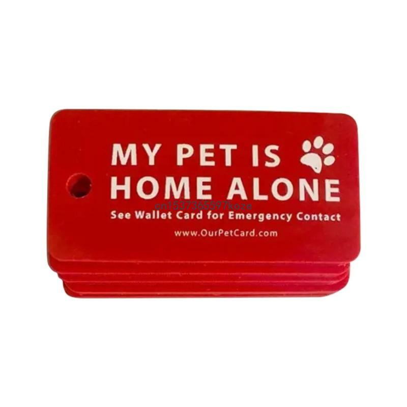 Card Key Tags with Emergency Contact Call Cards Pets Emergency Contact Keychain