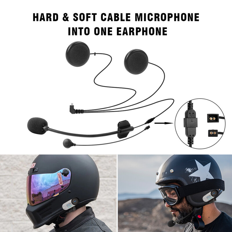 Freedconn Motorcycle Intercom Earphone for T-COM VB T-COM SC Motorcycle Bluetooth Helmet Intercom Accessories Free Shipping