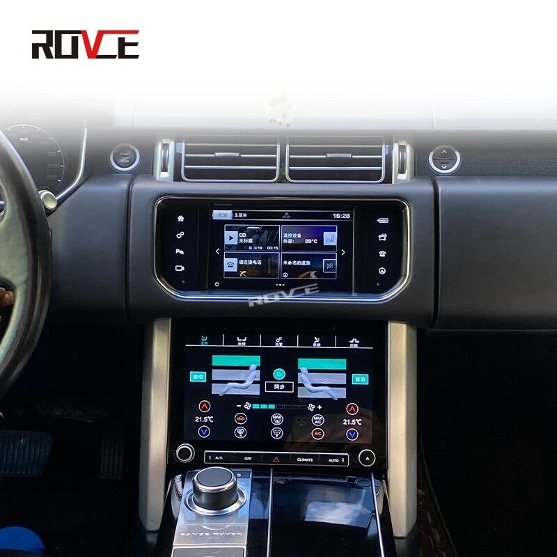 Rovce para land range rover vogue l405 2013-2017 painel de ar condicionado do carro painel 10 polegada clima placa multimídia automotivo