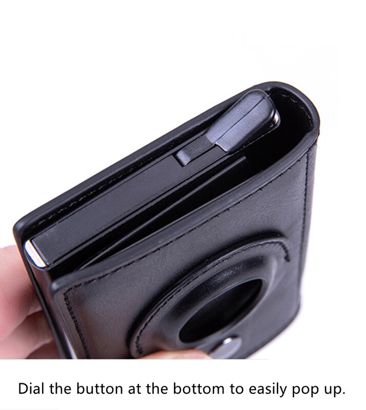 2022 rfid airtag男性財布マネーバッグpuレザーカードホルダー財布のための男性財布スマートカバーケース