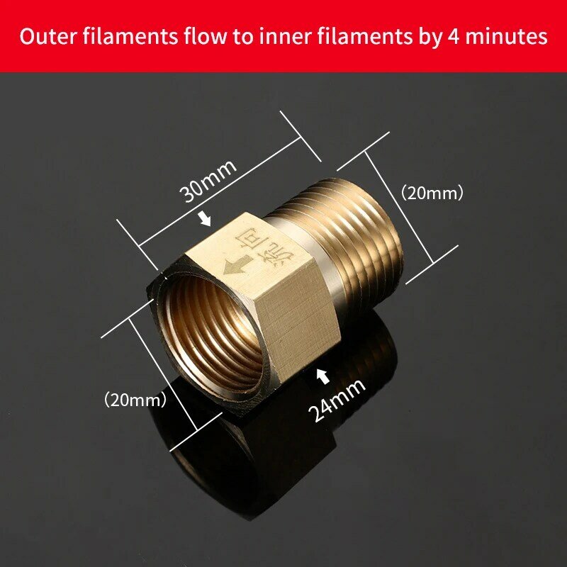 1Pcs Male Female Check Valve One Way Non-return Valve Water Heater Toilet Water Pipes