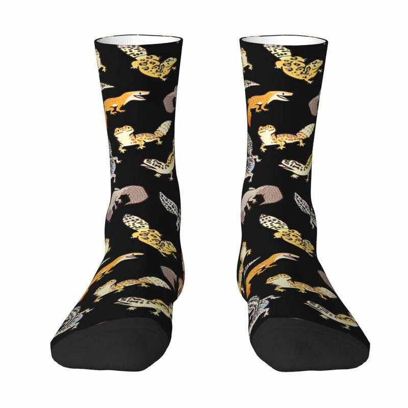 Чулки Chub Geckos в стиле Харадзюку, длинные всесезонные носки, аксессуары для мужчин и женщин, подарки