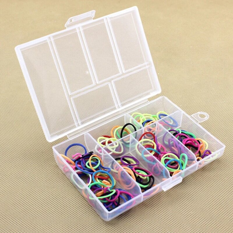 6 grade de plástico caixa de jóias caixa de ferramentas de plástico ajustável artesanato organizador de armazenamento contas pulseira caixas de jóias caixa de ferramentas