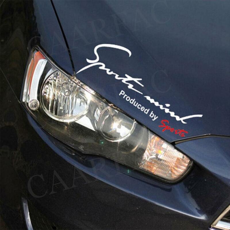Esporte carta carro adesivo decalque emblema emblema decoração mente automóvel capô adesivo para audi para bmw para mercedes carro-estilo