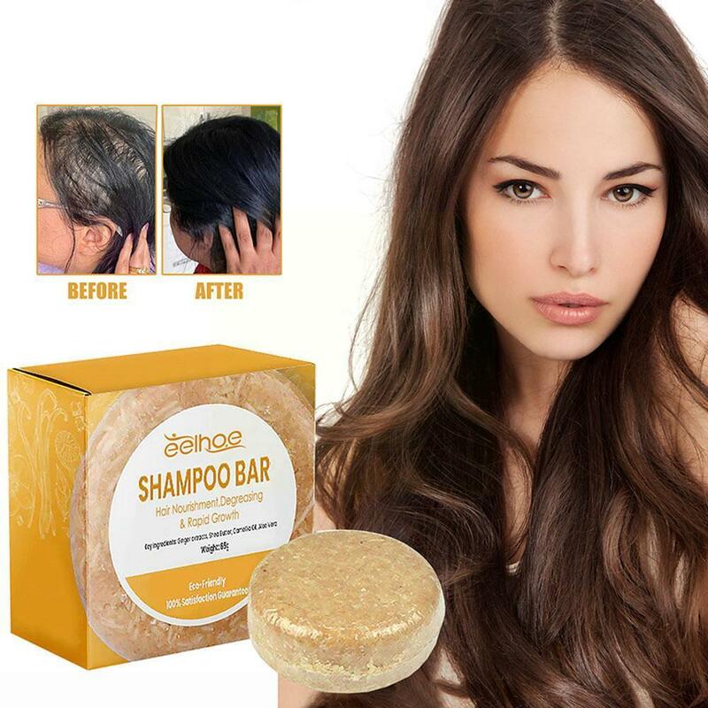 Zenzero Polygonum sapone Shampoo sapone pianta pura saponi organici a lavorazione rapida Shampoo fatti a mano a freddo cura crescita dei capelli J8F4