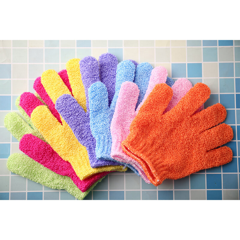 Bad Voor Peeling Exfoliërende Handschoen Voor Douche Scrub Handschoenen Weerstand Body Massage Spons Wassen Huid Hydraterende Spa Schuim