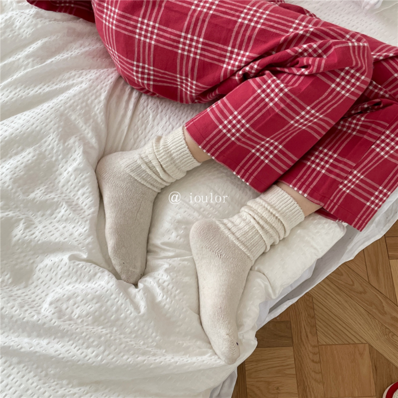 Шерстяные кашемировые теплые длинные носки для женщин домашняя одежда утолщенные теплые короткие носки для сна женские носки осень зима женские носки