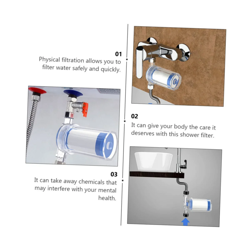 Filter air Toilet, 1 buah Filter untuk mesin cuci Pancuran, pemurni air rumah tangga, Filter air Toilet