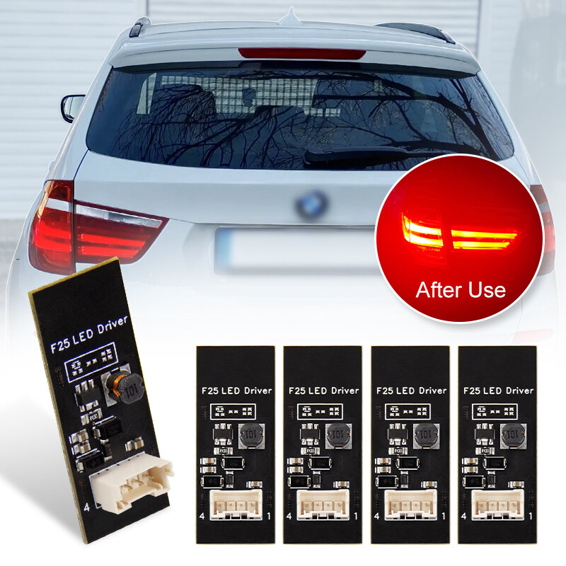 Traseira LED Board Substituição Driver, Reparação Luz Traseira Nova, VALEO, BMW X3, F25, 2011 a 2015, 02CBA1101ABK Chip