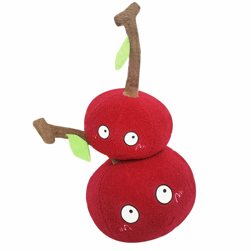 Creative Cherry/Orange Plush Toy Soft Tangerinr Stuffed Doll Home Decor Fruits Pillow Sofa Cushion Birthday Gifts For Children