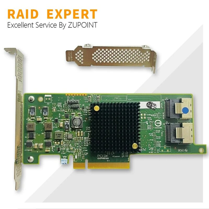 ZUPOINT-tarjeta controladora RAID LSI 9205-8i, 6Gbps, SAS, PCI-E, FW:P20, ZFS FreeNAS modo para, expansor RAID unRAID + 2x8087 SATA