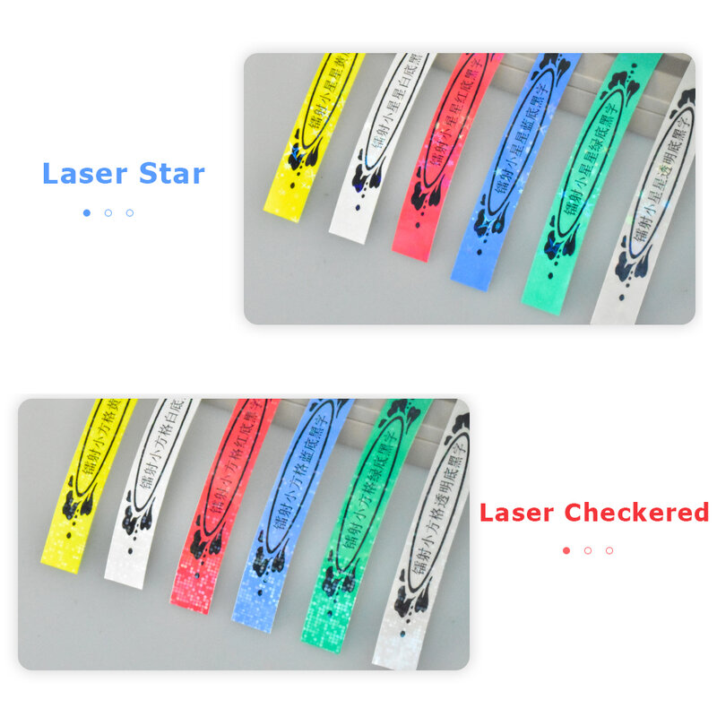 Cinta de etiqueta de estrella a cuadros láser, Compatible con piezas, TZe-231L1, 12/18/24mm, para D210S, H110, TZE-131L1, PT-E550W/115, PT-E100, 1 PT-710BT