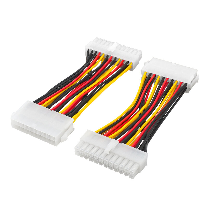 Câble adaptateur en plastique, connecteur ATX, 20 broches, mâle à 24 broches, femelle