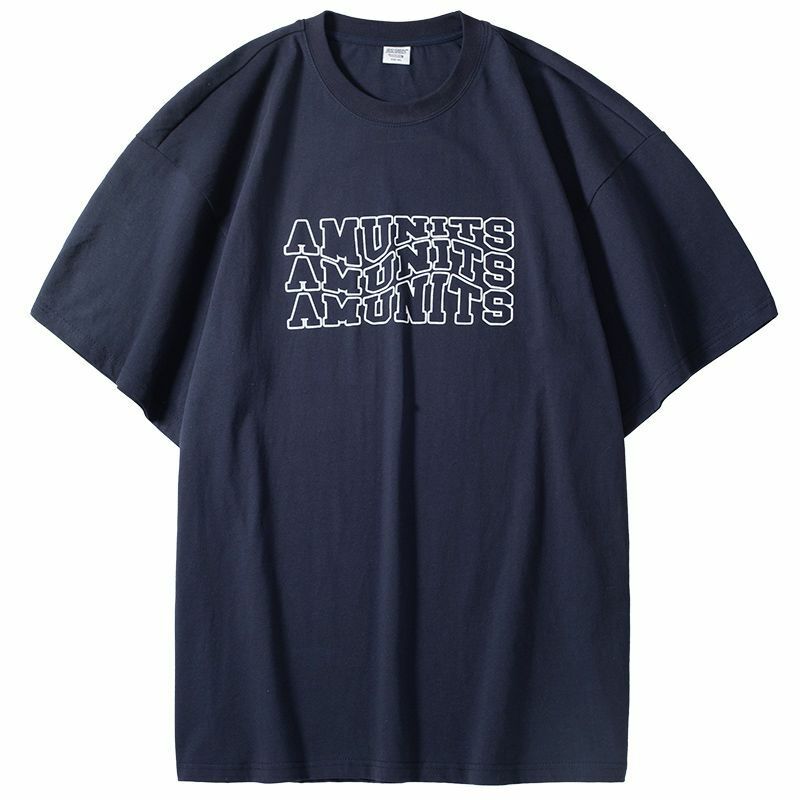 Camiseta con estampado personalizado para hombre, camisa de manga corta con letras creativas, estilo coreano simple, moda y2k, Verano