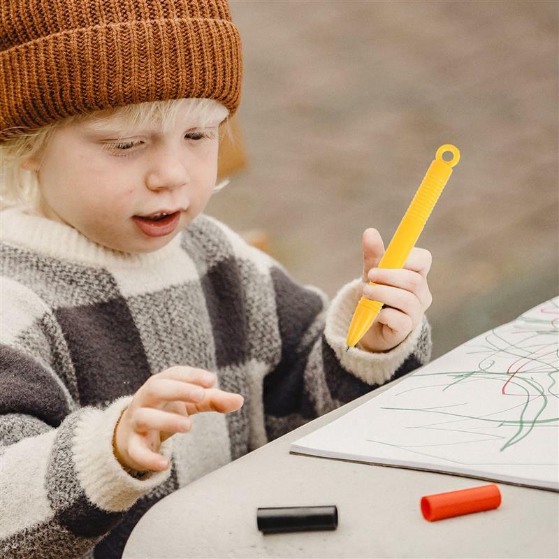 6 buah pena papan gambar magnetik, pena khusus papan tulis, pena bayi melukis musik menggambar mainan Doodle, pena palet magnetik