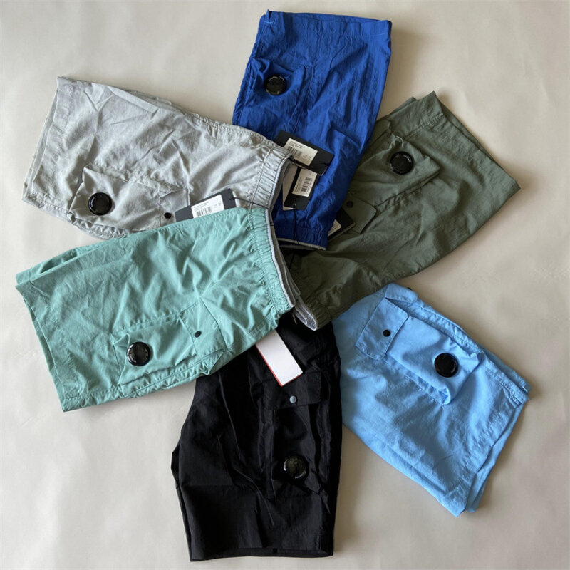 Letnia szybkoschnąca spodenki sportowe męska marka młodzieżowa Outdoor szorty Cargo CP obiektyw Casual krótkie spodnie męskie spodnie plażowe