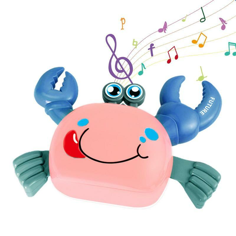 Induction Escape Crab Octopus Crawling Toy para crianças, animais eletrônicos, brinquedos musicais, educacionais, criança, brinquedo em movimento, presente de Natal