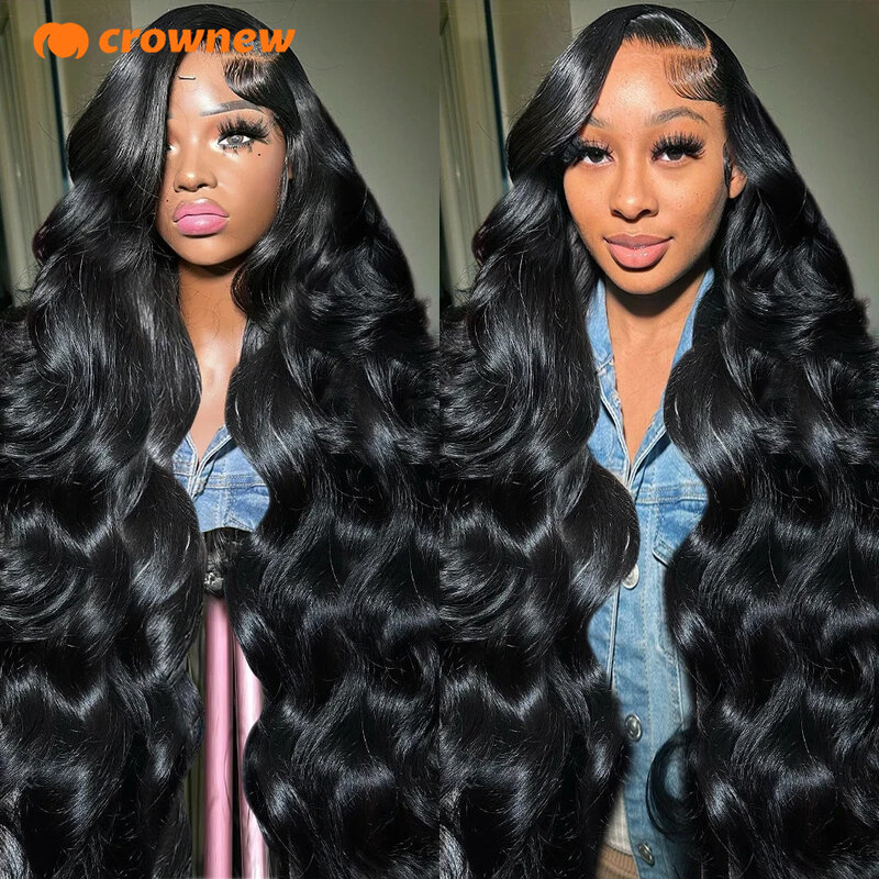 Perruque Lace Front Wig Body Wave Naturelle, Cheveux Humains, 13x4, HD, Pre-Plucked