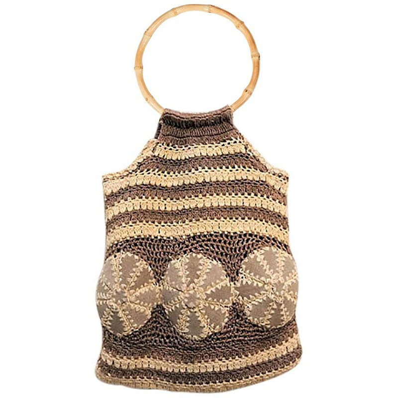 Sostituzione delle maniglie della borsa della borsa della borsa della borsa di bambù rotonda per la borsa fatta a mano accessori delle borse fai da te per le borse a mano