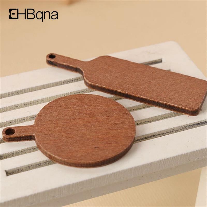 5Pcs 1:12 Dollhouse Miniature Chopping Board Cutting Board Model Kitchen Furniture Accessories For Doll House Decor Kids Toys