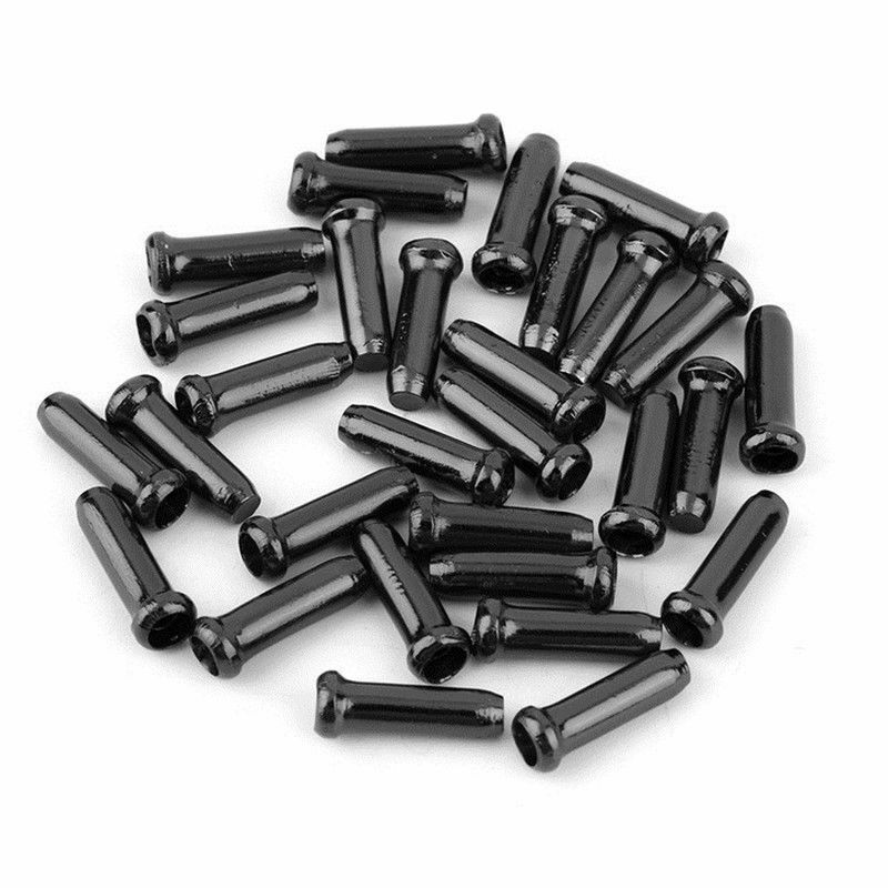 50pcs Bicycle Brake Shifter Inner Cable Tips Crimps for Mtb Aluminium Alloy Bicycle Brake Wire Terminal Housing Ferrules