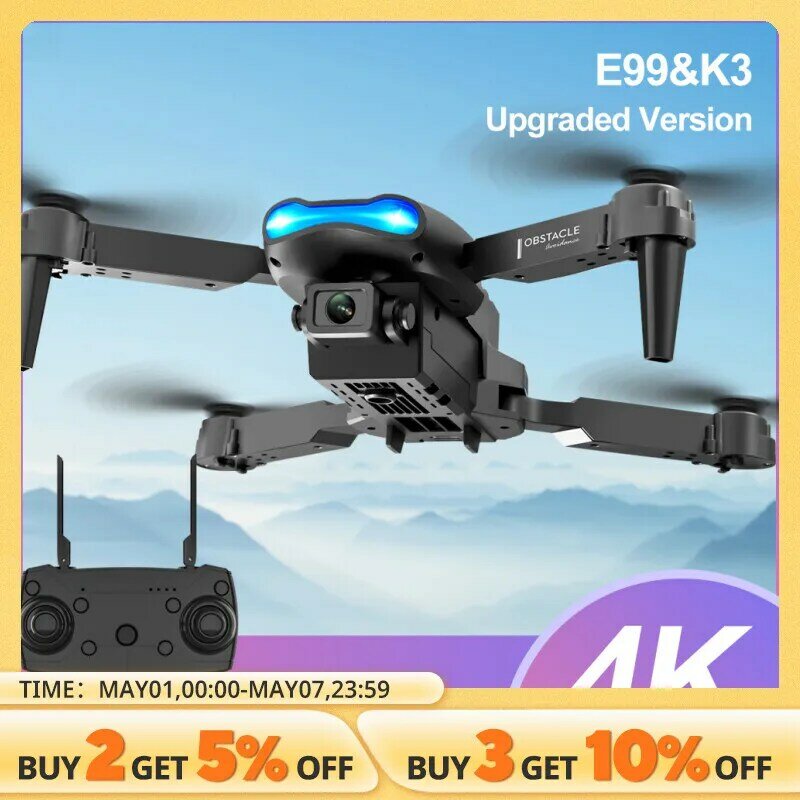 E99 k3 pro hd 4k drohnen kamera high hold modus faltbar mini rc wifi luftaufnahme quadcopter spielzeug hubschrauber