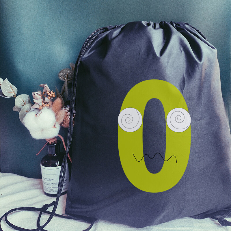 Модная сумка на шнурке, милый креативный рюкзак с принтом алфавита для мужчин и женщин, подростковые портативные рюкзаки, женская сумка для йоги