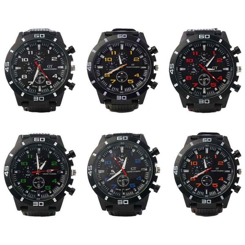 Silicone Leisure Watch Sports Fashion Men's Wristwatch Personality Classic Waterproof Electronic Watches For Men
