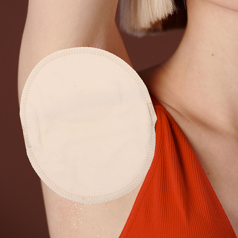 Sweat Pad para Mulheres, axilas absorventes, axilas axilas, inserções de almofadas no peito, 4 pcs
