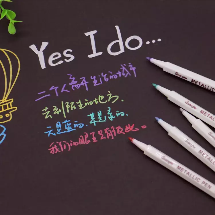 10ชิ้น/แพ็ควาดภาพวาดปากกา10ปากกาสีสำหรับกระดาษสีดำอุปกรณ์ศิลปะเครื่องเขียนปากกาลายเซ็น