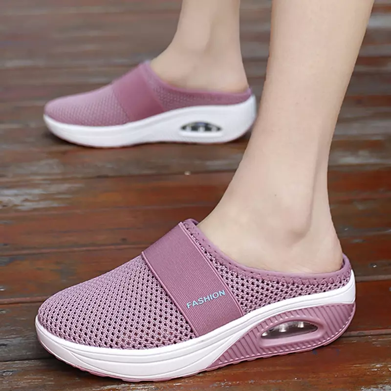 여성용 통기성 플랫폼 웨지 플러스 사이즈 신발, 기본 여성 슬리퍼, 캐주얼 슬리퍼, 2023 핫 세일