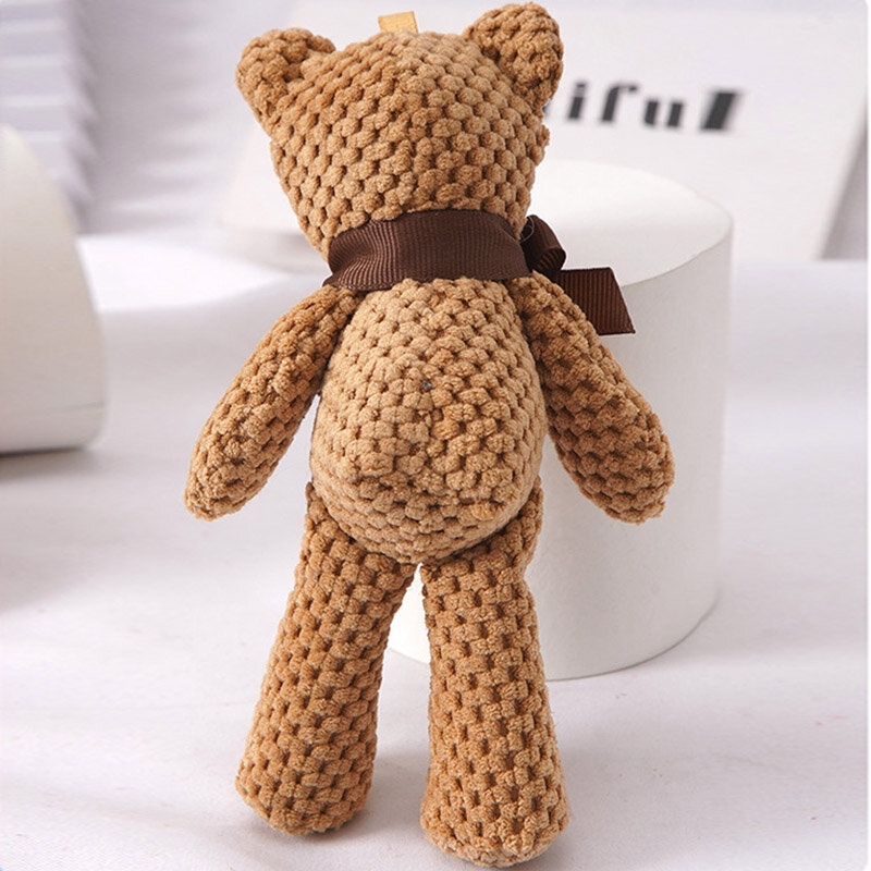Mainan Mewah Boneka Beruang 16Cm Boneka Liontin Kunci Gaun Imut Bayi Hadiah Anak-anak Mainan Mewah Kawaii Lembut Dekorasi Rumah Pesta Ulang Tahun