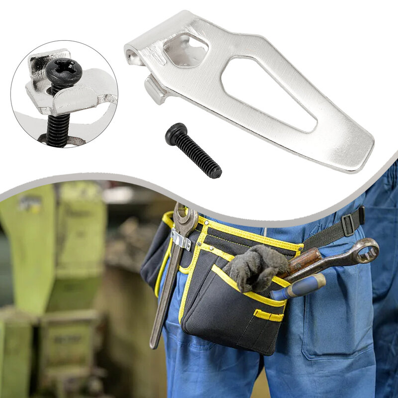 2pcs Electric Drill Belt Clip Hooks 42-70-0490 For Drills Impact Drivers Wrenches Belt Clip And Screw Drill Belt Clips