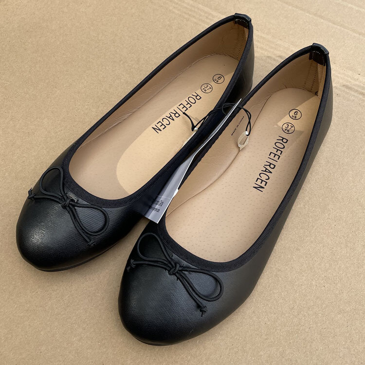 Bow ballerina flat round toe comfortable loafers