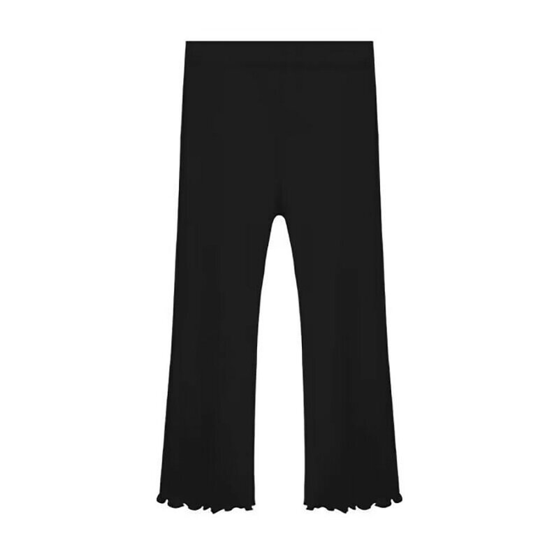 Children Flared Pants Summer Thin Ice Silk Solid Color Pants New Girls Fashion Casual Solid Color Thin Flare Pants