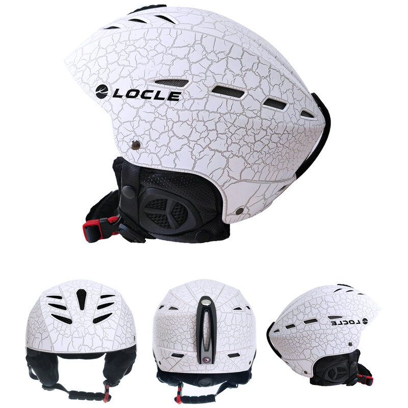 LOCLE casco de esquí para hombres y mujeres, casco de esquí para niños, niños, niñas, monopatín, Snowboard, motocicleta, casco de moto de nieve, tamaño S, M, L, XL
