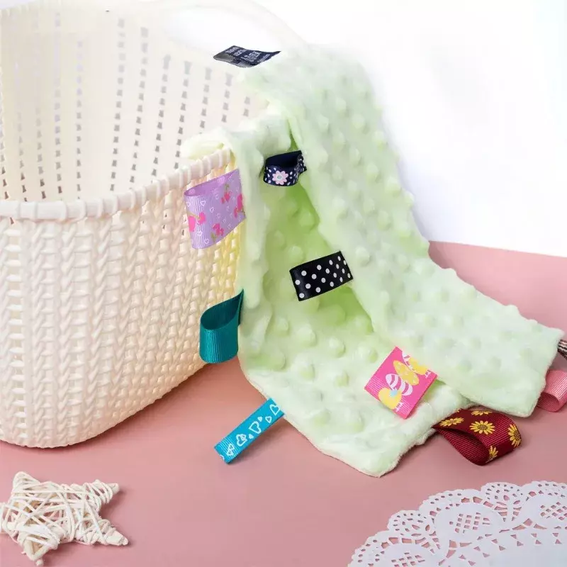 Neugeborenes Baby beruhigen beschwichtigen Handtuch ruhig wischt Kinder Säuglings handtuch decke niedliche weiche quadratische Plüschtiere tröstende Taggies Decke
