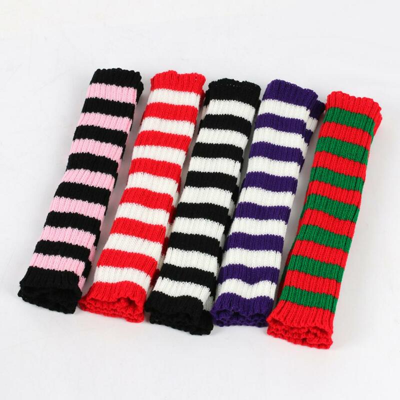 Acrylic Gloves Striped Gloves for Men Women Cozy Striped Woolen Gloves Winter Holiday Gift for Men Women Soft Warm for Autumn