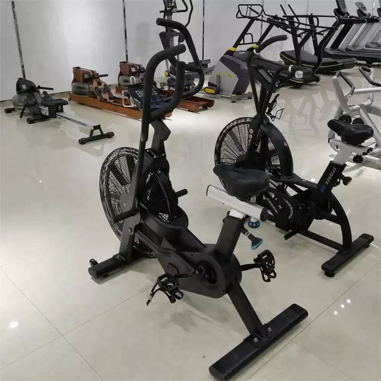 A bicicleta do exercício da resistência do ar com personalização da cor, uso comercial, equipamento da aptidão, fábrica vende diretamente