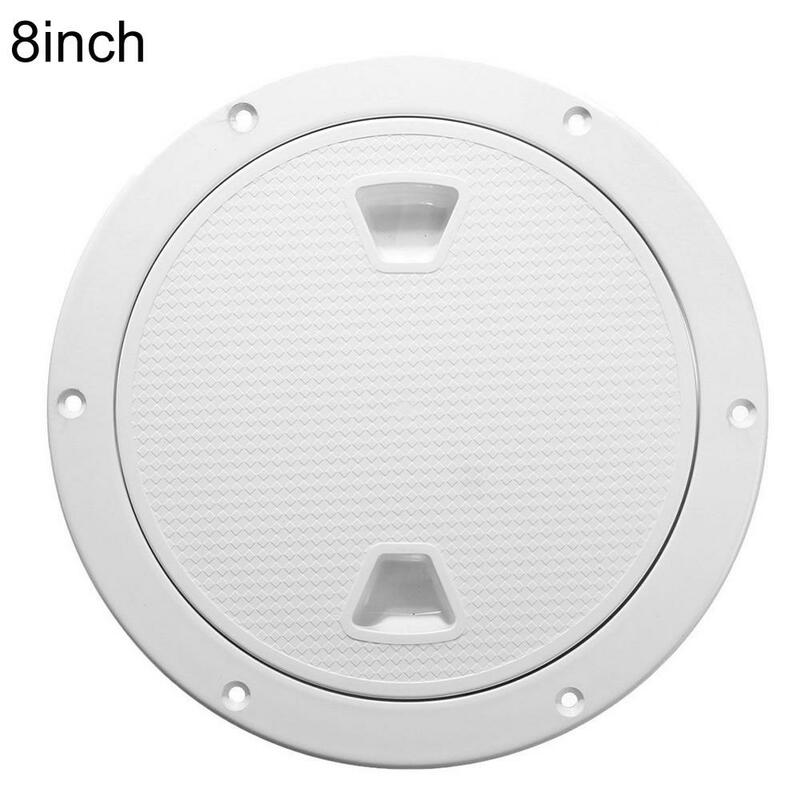 4/6/8 Inch Round Deck Cover Yacht Inspection Hole White Hatch Non-slip Hand Hole Cover Inspection Work Cover Hatch Boat Cover